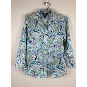Chaps paisley no iron women’s shirt
